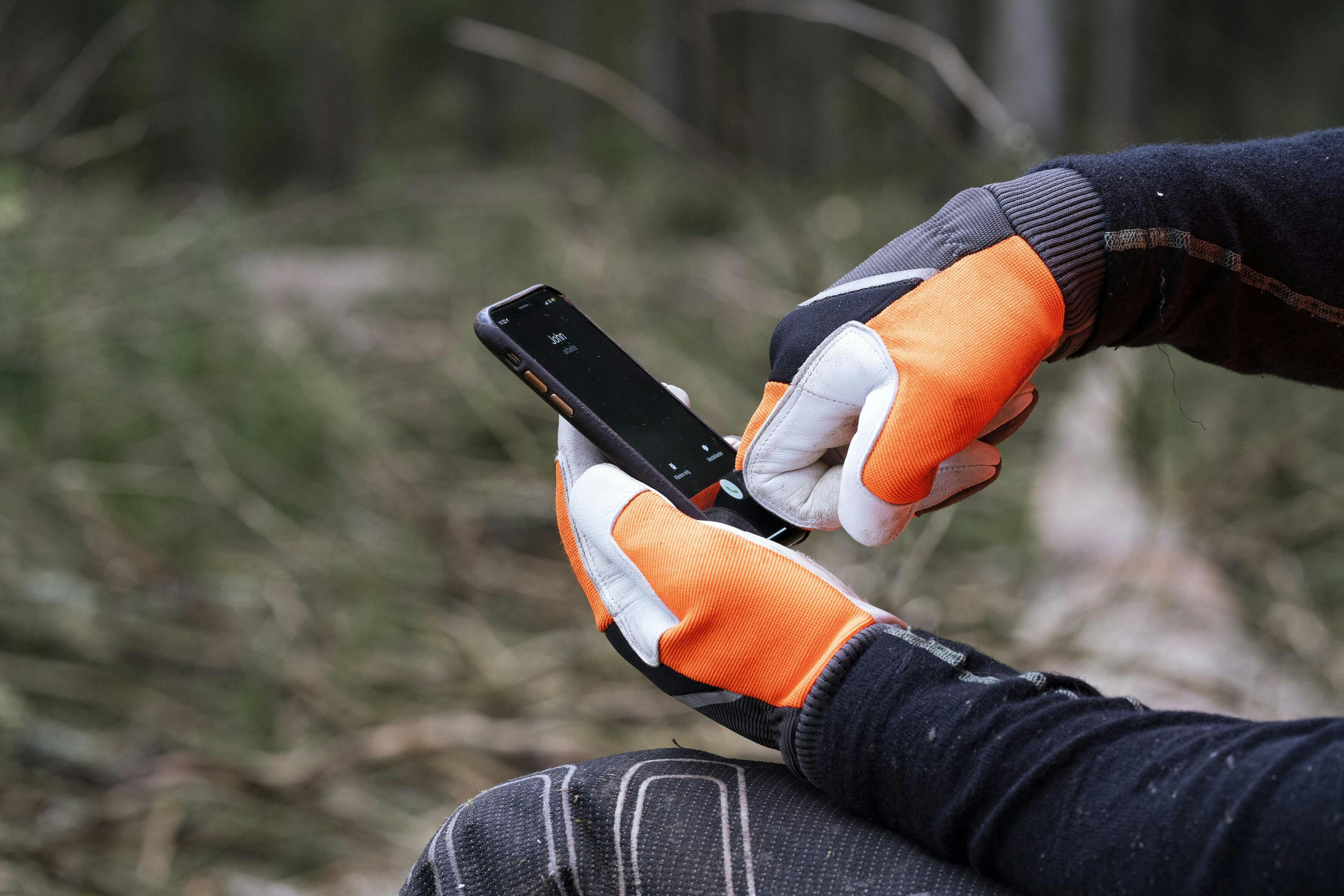 Gloves, Technical with saw protection image 3